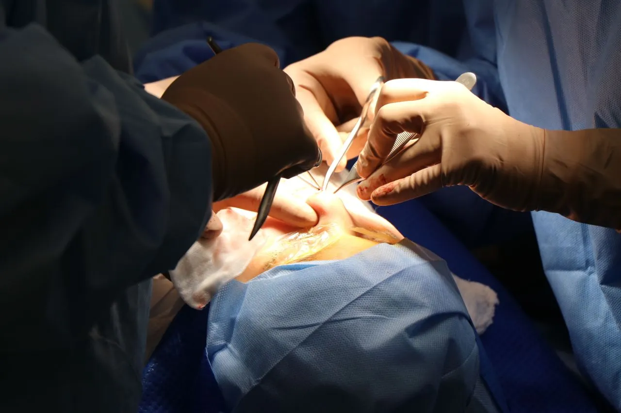 Dr. Sajjad Yousafzai in the operating theatre in Peshawar